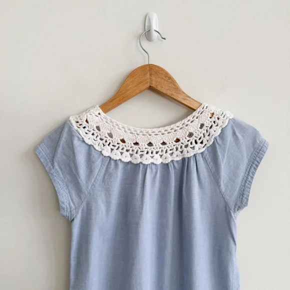 A.P.C. • Oxford Shift Dress in Bleu - Picture 8 of 11